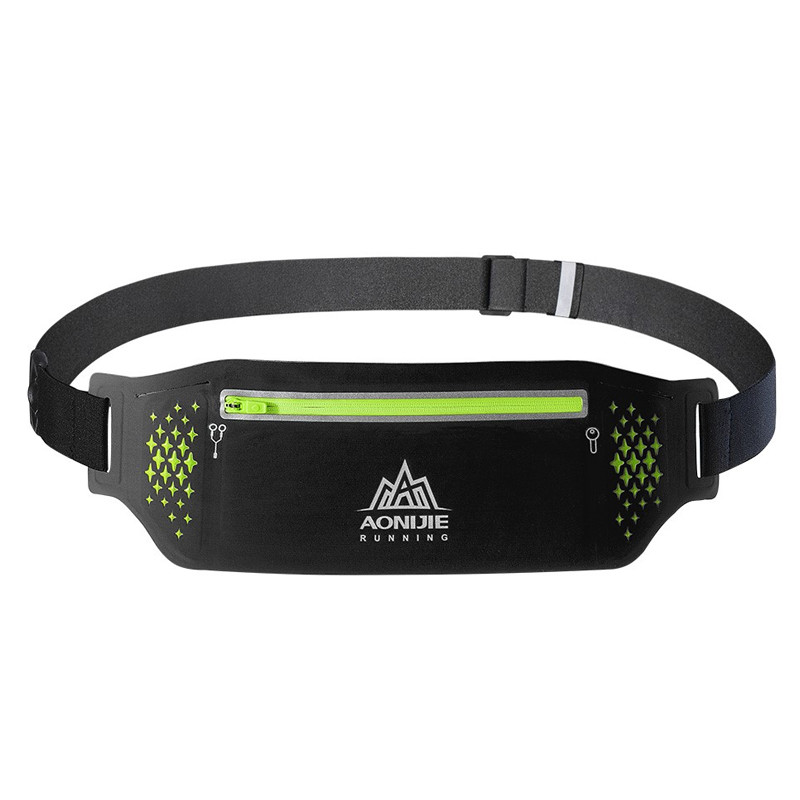 Jual Tas Lari Aonijie Running Belt Waist Pack Black Original W923 - Black - hoopspoint.com